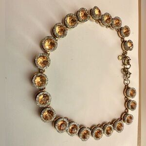 J.crew Glitter and Crystal Brulee Necklace